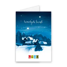 Kartka świąteczna z logo BN1-078 Osada śnieżnych dachów, okładka