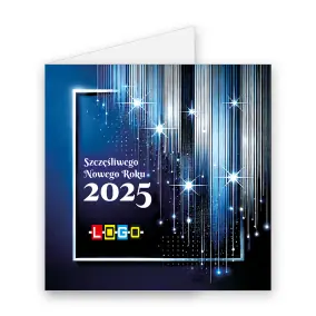 BN2-601 Blask pionowych linii · Okładka Kartka świąteczna z logo BN2-601 Blask pionowych linii, okładka