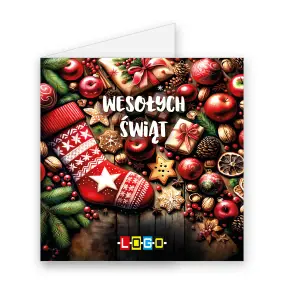 BN2-622 Pończocha w pierniczkowym gąszczu · Okładka Kartka świąteczna z logo BN2-622 Pończocha w pierniczkowym gąszczu, okładka