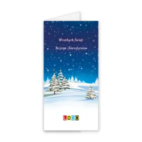 BN3-270 Pagórki w śnieżycy · Okładka Kartka świąteczna z logo BN3-270 Pagórki w śnieżycy, okładka