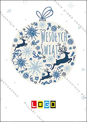 Granatowy wzór w bańce, rozłożony