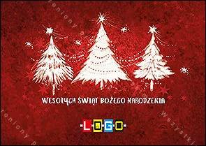 Czerwień i trzy gwiaździste świerki, rozłożony