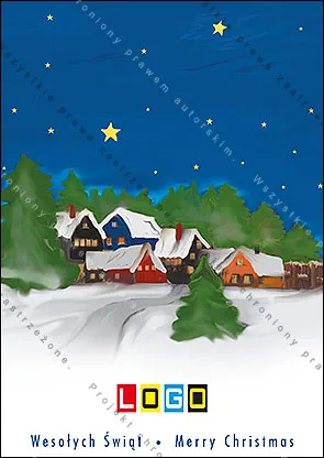 Śnieżne domki pod gwiazdami, rozłożony