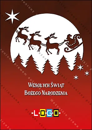 Zaprzęg Mikołaja nad lasem, rozłożony