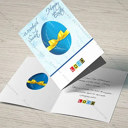 Żółta kokarda pod malowanym niebem, tył