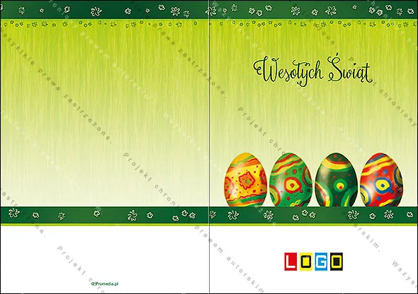 Zielony gradient i kolorowy szereg, rozłożony