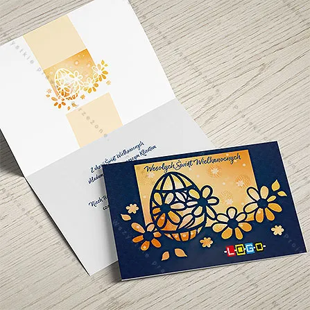 Kwietny ornament z papieru, tył