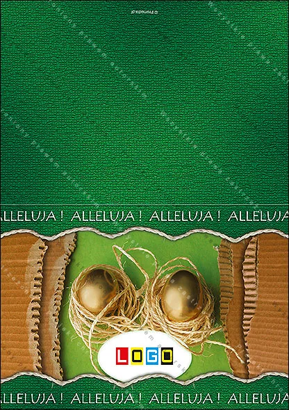Alleluja na tekturze, rozłożony