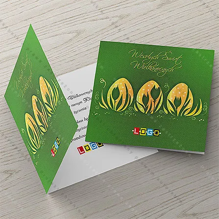 Tulipanowy kontur na łące, tył