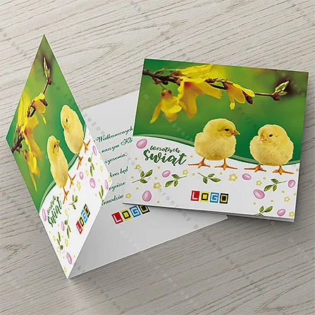 Maluchy pod żółtą forsycją, tył