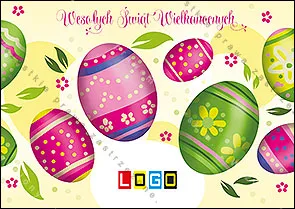 Jaja w ruchu wśród liści, rozłożony