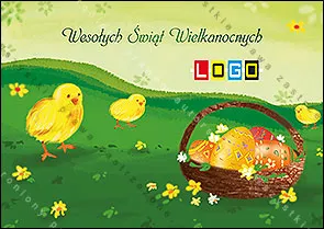 Kurczaki na wiosennych wzgórzach, rozłożony